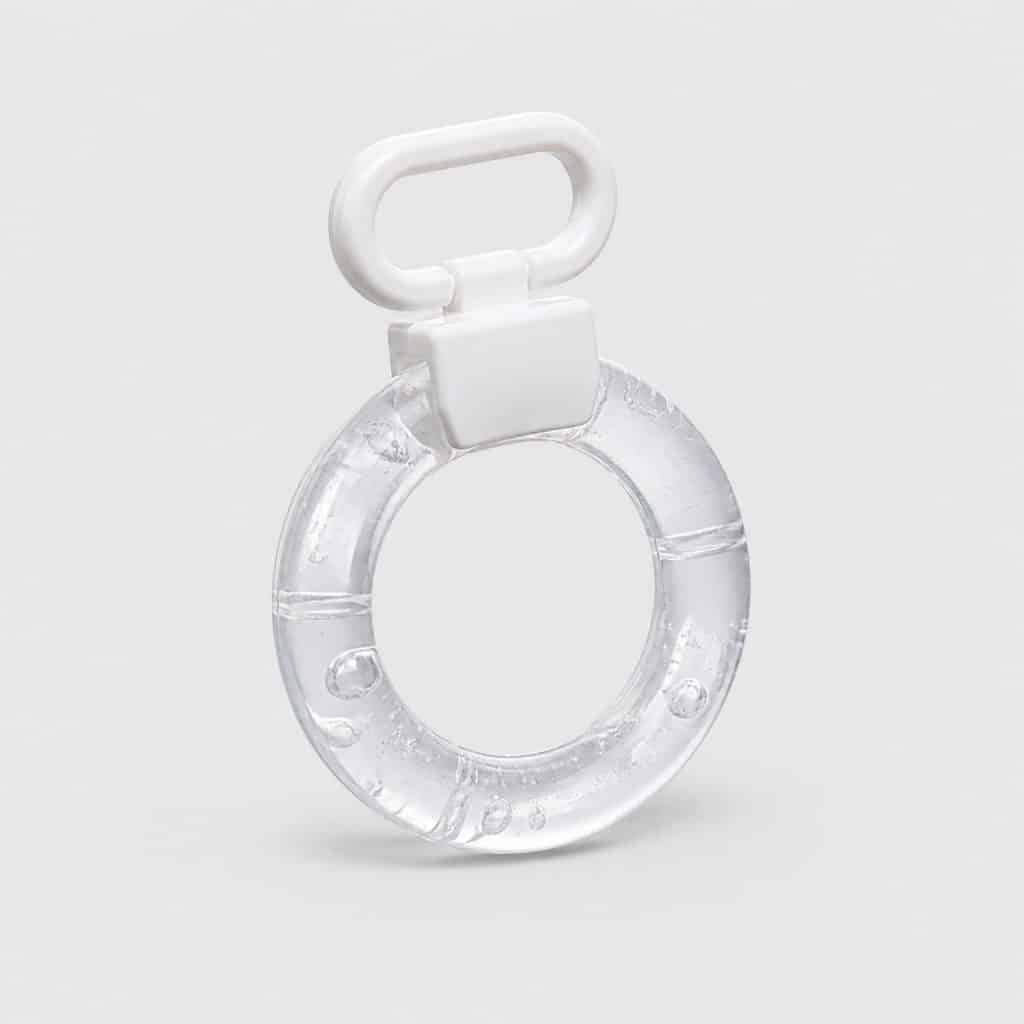 Anneau de dentition réfrigérant à eau avec attache de fixation