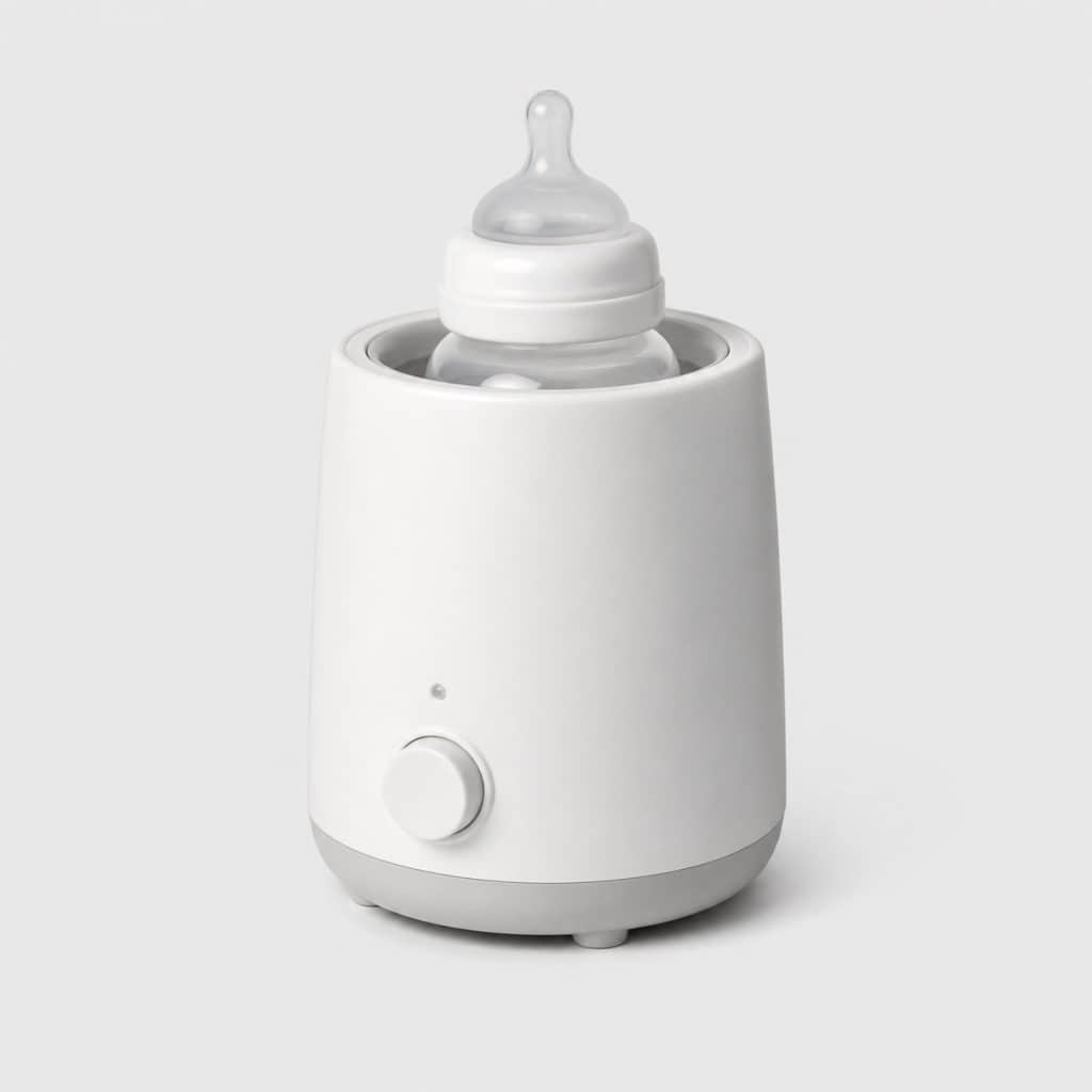 Chauffe-biberon électrique compact et basique avec bouton unique
