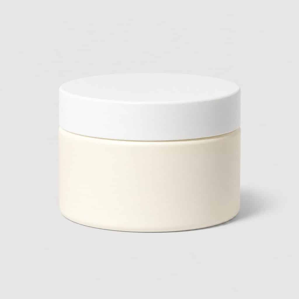 Pot de crème corps riche pour soin post-partum