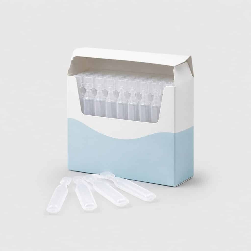 Boîte de dosettes unidoses de sérum physiologique pour bébé
