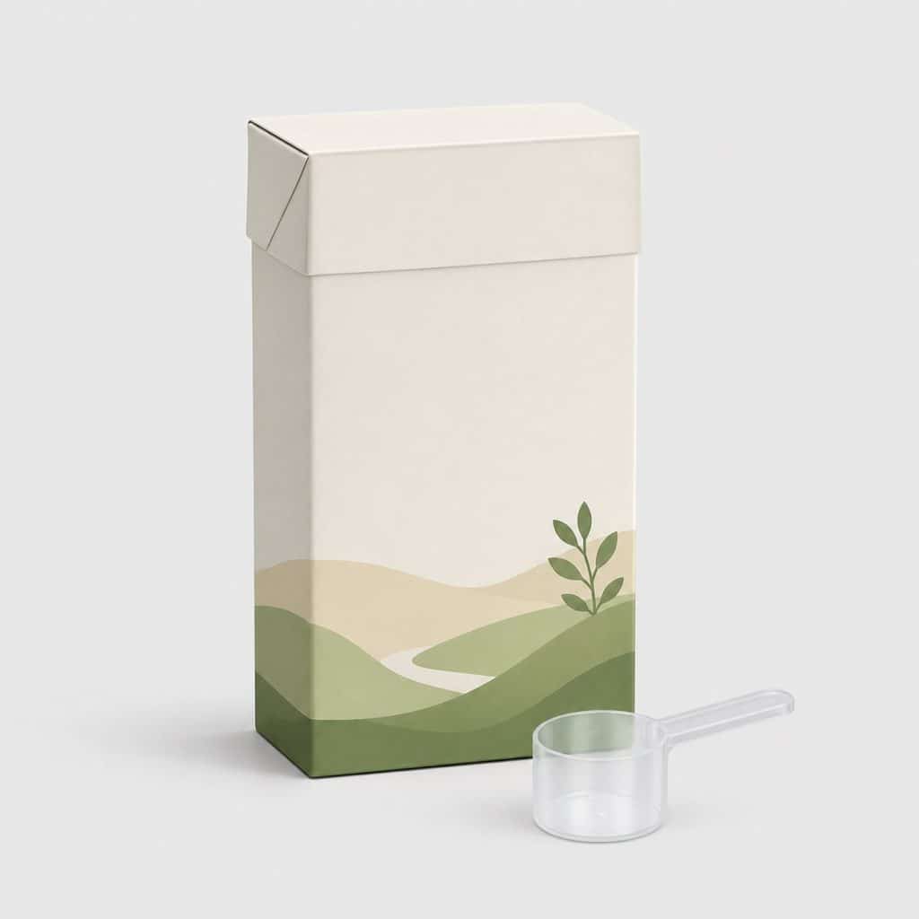 Boîte de lait de croissance bio en poudre avec doseur inclus